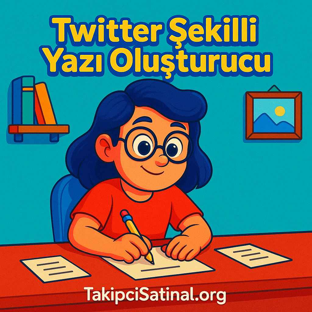 Twitter (X) Şekilli Yazı Twitter (X) Şekilli Yazı